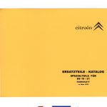 Citroën D Ersatzteilkatalog 1970 Cabriolet