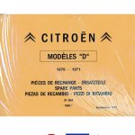 Citroën D Ersatzteilkatalog Nr 598