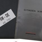 Citroën XM Bordmappe inkl. BTA und Wartungsheft